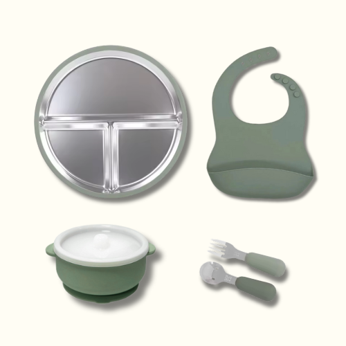 Army Green RVS Kinder servies