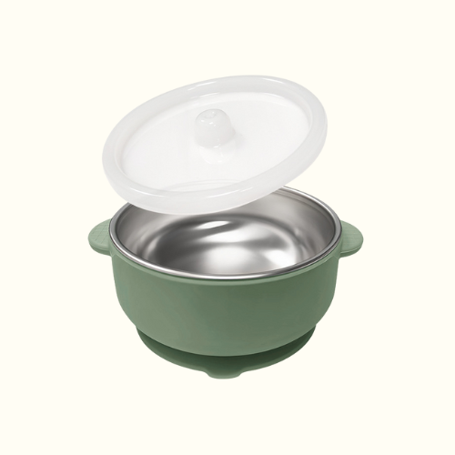 RVS Bowl + Deksel