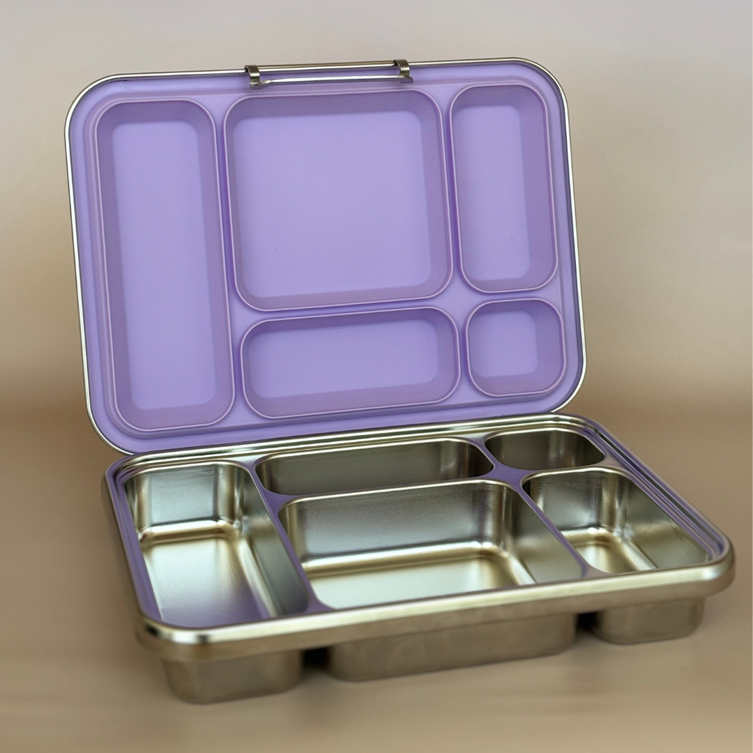 RVS lunchbox met 5 vakjes | Lekdichte Bentobox van 304 RVS