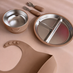 Caramel RVS complete kinderservies set